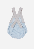 Wandering Chicks Romper, Sky Blue